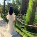 Greek Goddess Style Elegant Off-shoulder Puff Sleeve Slimming Long Dress With A Train For Dates, Vacations, And Photo_ecoleips.com