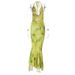 Women's Elegant Deep V Halter Floral Print Ruffled Maxi Dress – Fall Party Gown 2026_ecoleips.com