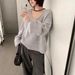 girl Lazy High-End Feel 6 Wool Brushed Korean Style Pullover V-Neck Knitted For Women Autumn Winter Loose Soft Sweater_ecoleips.com