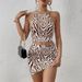 Sexy For Women Summer New Fashion Halter Neck Strap Bodycon Slimming Skirt Two-Piece Set Trendy_ecoleips.com