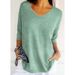 European And American Style Export Casual Multi-color Basic Slim V-neck Solid Color Knitted Sweater Women's Base Shirt_ecoleips.com