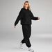 European American Cross-border Autumn Winter Fashion Casual Sweatshirt And Sweatpants Two-piece Set For Women, Fleece_ecoleips.com