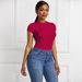 European And American Foreign Trade Platform Irregular Women's Clothing, New Sexy Solid Color Base Shirt In_ecoleips.com