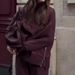 Women's Clothing Soft & Stylish Solid Color Pullover Hoodie Set - Relaxed Fit Long Sleeve Tracksuit For Women, Casual Loungewear & Streetwear_ecoleips.com
