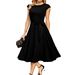 Summer New Women Round Neck Sleeveless Tie Waist Party Dress_ecoleips.com