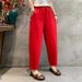 Suitable For All Seasons Carrot Summer Thin Loose Plus Size Cotton Linen Women's Eight Points Casual Harem Pants Trousers_ecoleips.com