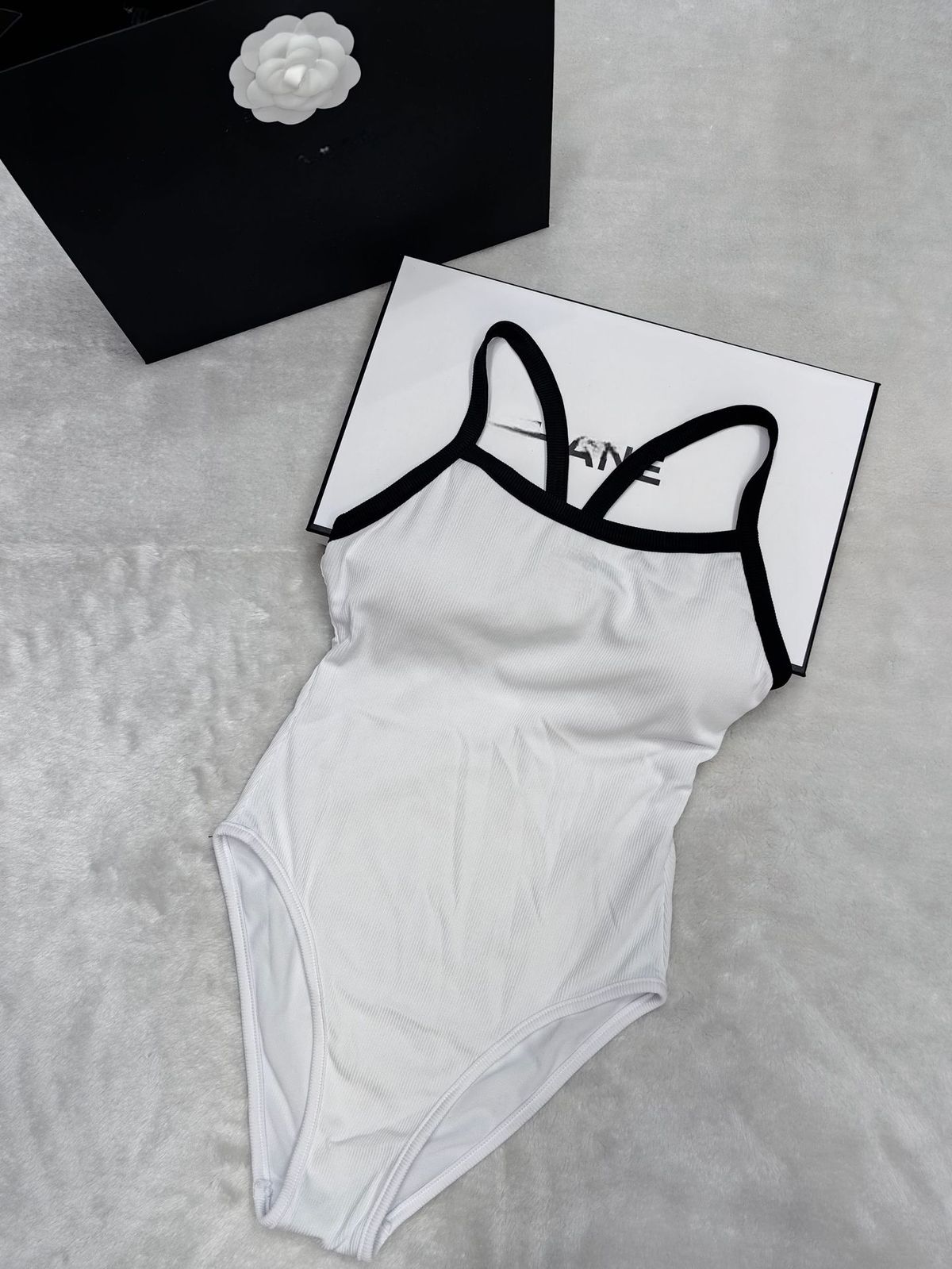 Women's Slimming Solid Color Swimsuit Spaghetti Strap High Waisted One Piece Sexy Alluring Hot Springs High End Style_ecoleips.com