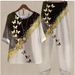 Women's Clothing Women's Three Quarter Sleeve Printed Top And Pants Set Spring_ecoleips.com