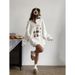 Autumn Winter Fashion Versatile Round-neck Sweatshirt With Cartoon Sweet Age-reducing Print, Hip-hop Style,_ecoleips.com