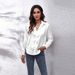 23 Colors, 7 Sizes In Stock, Satin Silk Long-sleeve Shirt, New Style, European And American Foreign Trade_ecoleips.com