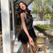 PC043 European And American Summer New Style Halter Neck Lace Pattern Beautiful Back Puffy Skirt Sexy High Street Dress_ecoleips.com