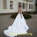 Strapless Satin 2026 New Model, Main Bridal Gown With High-quality Texture, Vintage Style For Petite Brides, Light_ecoleips.com