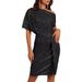 Women's Clothing Sequin Party Club Dress One Shoulder Pleated Toast Dress Fashion_ecoleips.com