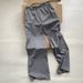Women's Clothing Gray Thin Worsted Wool Elastic Waist Drawstring Drape Slim Small Wide Leg Straight Pants_ecoleips.com