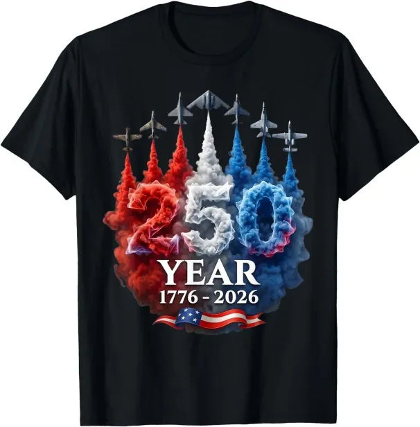 Women's T-Shirts 250 Years American 250th USA Patriotic 4th Of July T-Shirt_ecoleips.com