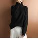 Elegant Diamond Knit High Neck Sweater - Soft & Warm Acetate Blend Pullover For Women, Cozy Winter Fashion In Multiple Colors (S-XXXL)_ecoleips.com