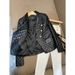 Women's Clothing Black short shoulder pads small casual suit leather jacket suit jacket female pu leather jacket female jacket _ecoleips.com
