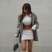 K Sexy And Fashionable Women's New Crop Top Sleeveless Vest, Knitted Hip Hugging Skirt Set_ecoleips.com