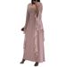 Women's Clothing New Fashion Pile Collar Wooden Ear Edge Fairy Lady Gentle Long Temperament Evening Dress Dress_ecoleips.com