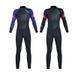 Aria Basics 5MM Fleece-lined Warm One-piece Long-sleeve Diving Suit For Winter Swimming, Deep Snorkeling, And Surfing_ecoleips.com