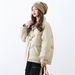 Bitter Winter Siyu New Short Loose Corduroy Bread Jacket Jacket Stand-up Collar Horn Buckle Down Jacket Women_ecoleips.com