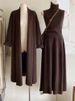 K Casual Lazy Sweater Set For Women, New High-neck Vest With Half-length Skirt, Inner Three-piece Set. No Bag_ecoleips.com