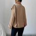 Women's Long Sleeve Shirt Ethnic Style Chinese Knot Design Casual Elegant Fashion Top for Spring/Autumn Summer_ecoleips.com
