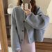 girl Round Neck Short 2025 Autumn Winter New Korean Style Oversized Long Wool Small Double-Sided Cashmere Coat Women's Warm_ecoleips.com
