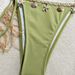 Women's Clothing Swimsuit Women New Shell Bikini Triangle Cup Sexy Halter Neck Strap Lace Up Swimsuit_ecoleips.com