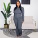 TW832 Women's Casual Striped Two-Piece Set Spring Autumn European American Style Hooded Top And Sports Drawstring Pants_ecoleips.com