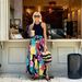 2025 New INS Internet Celebrity Same Style Printed Tie Vacation Casual Midi Skirt For Women_ecoleips.com
