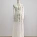 Women's Clothing Sexy Deep V-Neck Lace Maxi Dress – Long Sleeve See-Through Fitted Evening Gown For Women_ecoleips.com