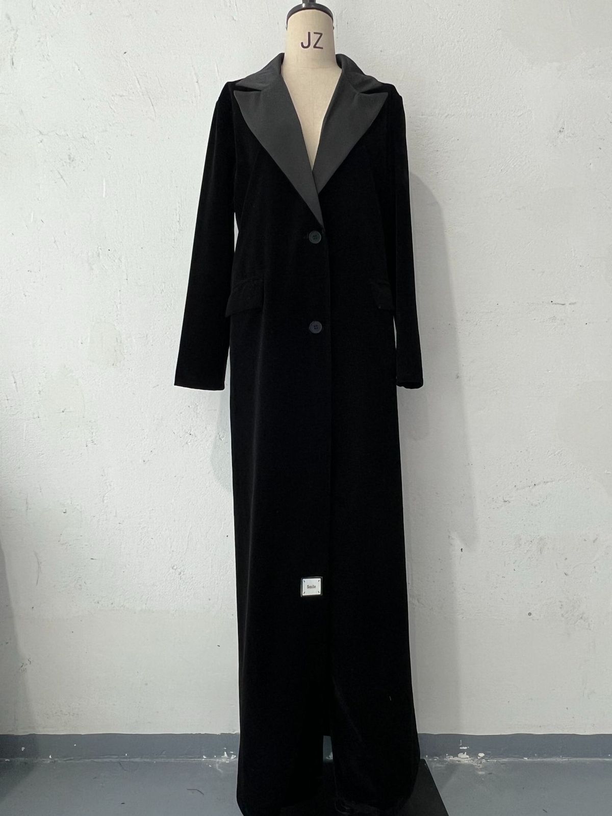 Muslim Outerwear Mid-Length Windbreaker Jacket Color Matched Fashion Casual Outerwear For Women American Style Polyester_ecoleips.com