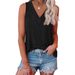2026 Women Cute V Neck Sleeveless Waist Cinched Casual Basic Vest_ecoleips.com