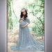K Women's Lace Pregnant Woman Trailing Short Sleeved Jumpsuit Long Skirt Photography Photo Flying Sleeve Dress_ecoleips.com