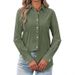 2025 Autumn Clothing, Cross-Border European And American Foreign Trade Loose Casual Long-Sleeve Shirt Women's_ecoleips.com