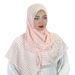 Muslim Accessories"Elegant Jacquard Chiffon Hijab Scarf – Striped & Solid Color Headwrap For Women, Lightweight & Breathable"_ecoleips.com