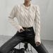 Chunky Cable Knit Sweater – Oversized Nordic Pullover With Relaxed Fit (S-XL, Off-White/Black/Khaki)_ecoleips.com