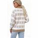 2026 Autumn And Winter Fashion Snowflake Pattern Semi-turtleneck Sweater Knitted Sweater Top_ecoleips.com