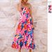 Independent Website Cross-border European And American Women's Clothing 2026 Sexy Summer Holiday Printed Fitted Flared_ecoleips.com