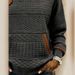 Voya 2026 New European American Style Patchwork Denim Women's Fashionable Versatile Long Sleeve Top For Autumn And Winter_ecoleips.com