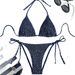 Sexy Backless High Waist Bikini Set Swimwear for Women with Adjustable Straps Comfortable And Stylish Beachwear for Summer Vacation_ecoleips.com