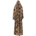 Ice Silk Headscarf Short Skirt Worship Outfit Printed Women's Two-Piece Set_ecoleips.com