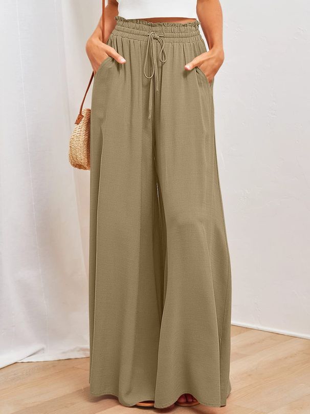 Women's Clothing Casual Wide Leg Popular Loose Casual Fashion Trousers_ecoleips.com