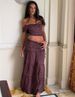 Women's Off-Shoulder Crop Top & High-Low Mermaid Skirt Set - Polka Dot Print, Elegant & Flirty For Fall Outfits_ecoleips.com