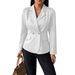 Women's Autumn/Winter Faux Pocket Two Button Solid Color Suit Lapel Lightweight Coat Elegant England Style Outerwear_ecoleips.com