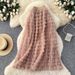 High Waisted Mesh Patchwork Cake Skirt For Women Fairy Like Layered Puffy Slimming Versatile A-Line Long Skirt Spring Style_ecoleips.com