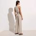 Women's Clothing High End New Vest Suit Cotton Square Collar Sleeveless Vest Top Trousers Two Piece Suit_ecoleips.com