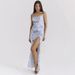 2025 Summer New Women's Sexy Fashion French Light Luxury Floral Strap Slim Dress_ecoleips.com