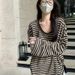 Autumn Lazy Wind Striped Long Sleeve Sunscreen T-Shirt Women's Summer U-Neck Loose Top Wholesale_ecoleips.com